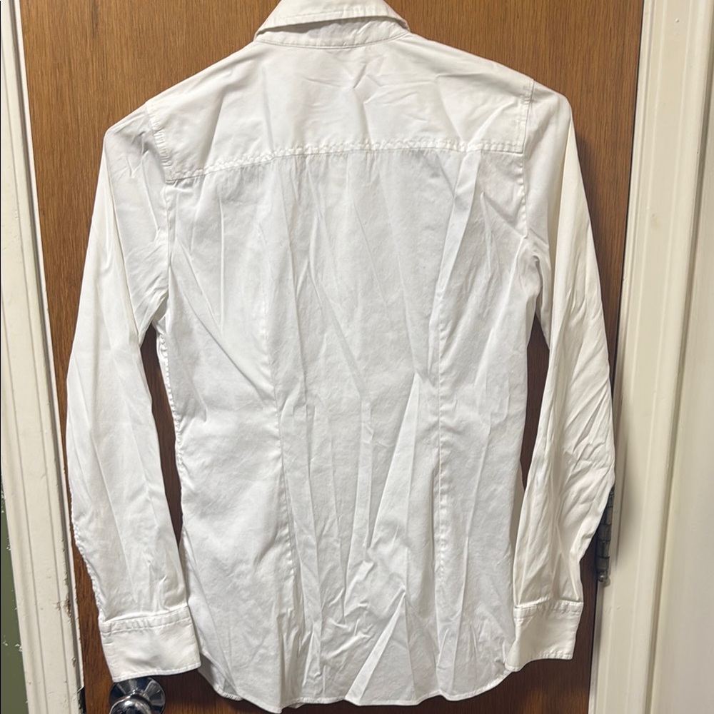 Ann Taylor White Button Down Long Sleeve Shirt - Picture 7 of 7